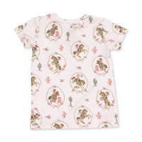 Cowgirl Cameos - Short Sleeve Loungewear Set