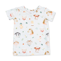 Baby Farm Faces - Short Sleeve Loungewear Set