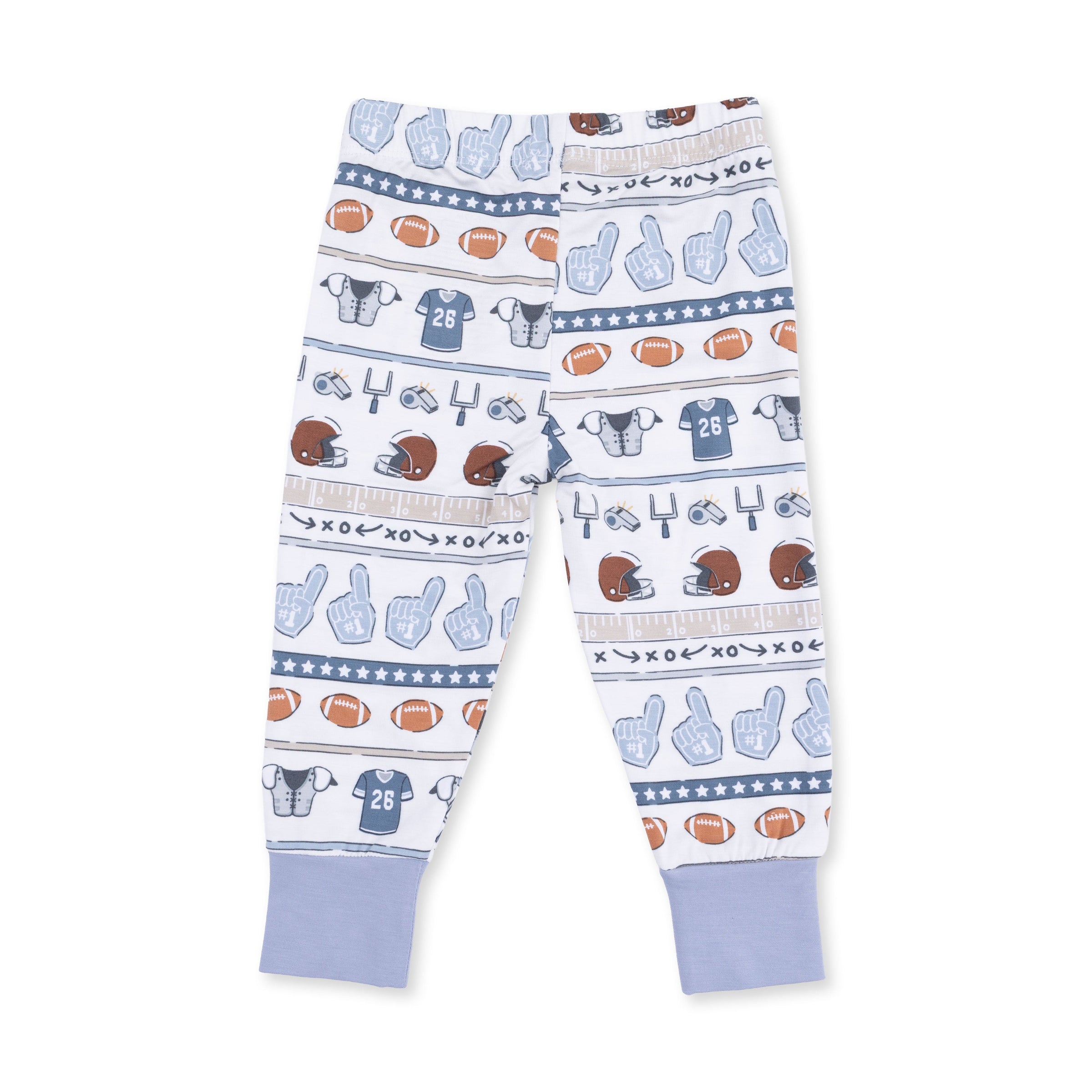 Football Stripe - Short Sleeve Loungewear Set