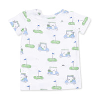 Golf Carts Blue - Short Sleeve Loungewear Set