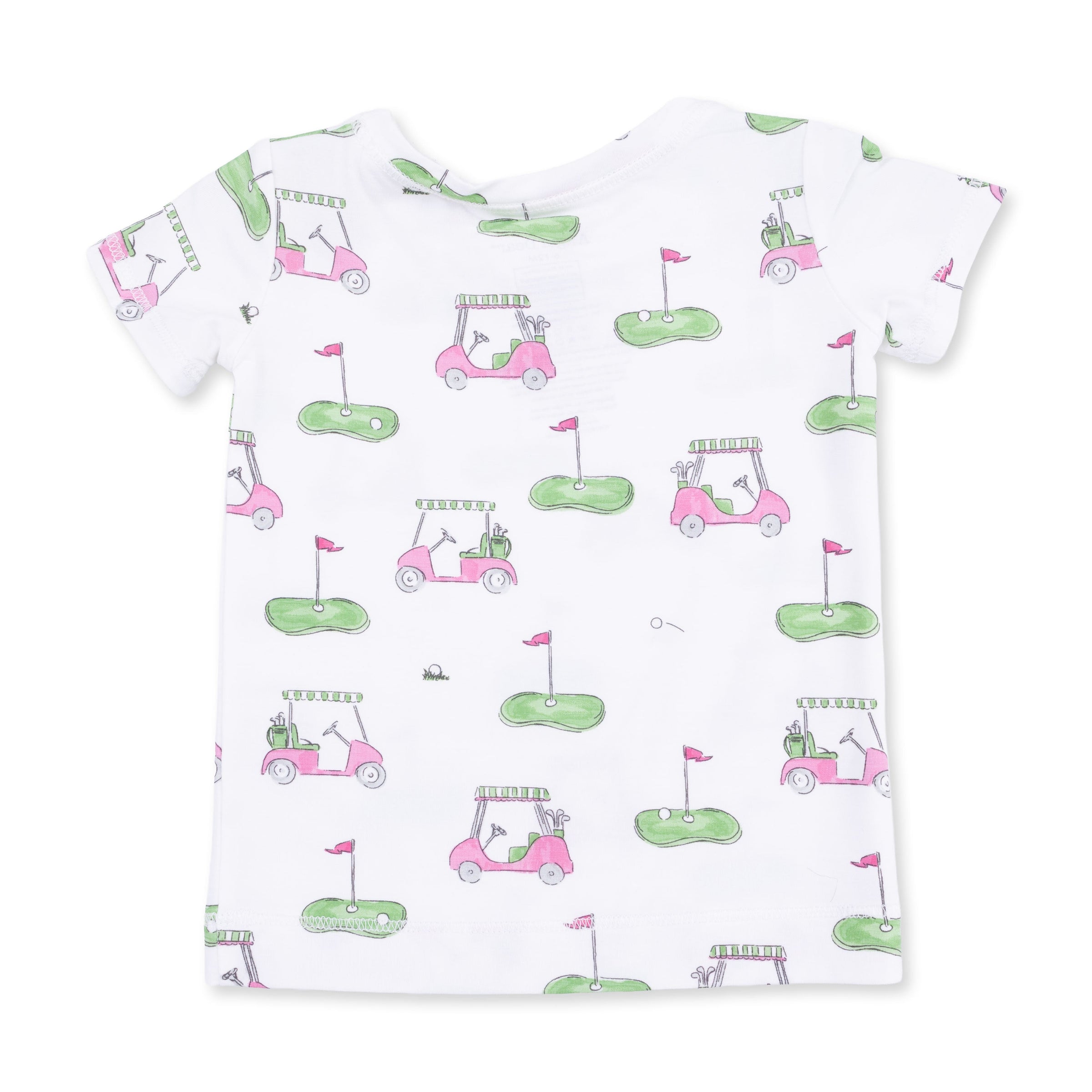Golf Carts Pink - Short Sleeve Loungewear Set
