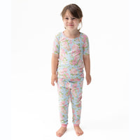 Angeline Floral - Short Sleeve Loungewear Set