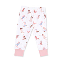 Buckarette Boots - Short Sleeve Loungewear Set