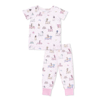 Fancy Hounds with Bows - Short Sleeve Loungewear Set
