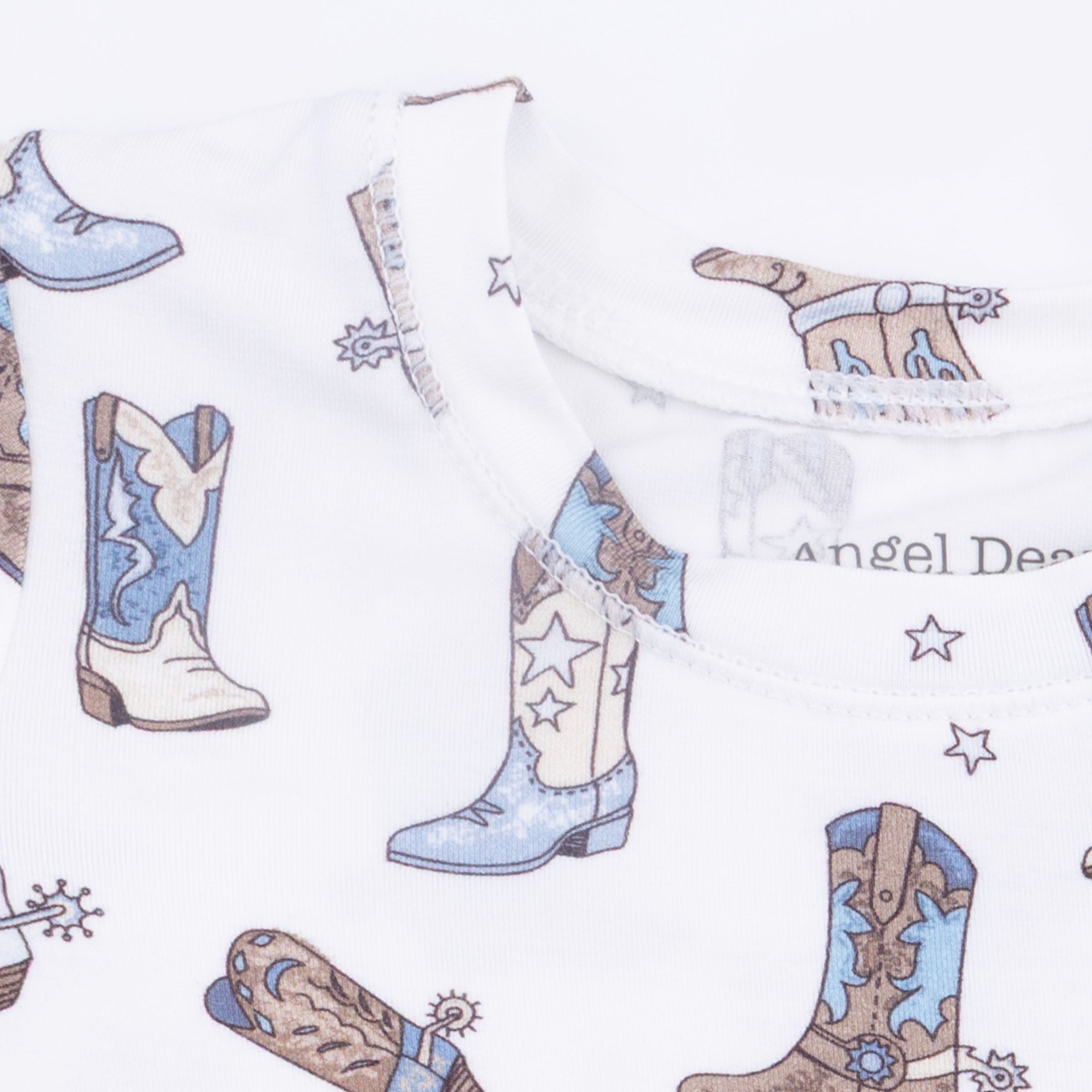 Cowboy Boots - Short Sleeve Loungewear Set