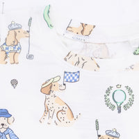 Country Club Dogs Neutral - Short Sleeve Loungewear Set