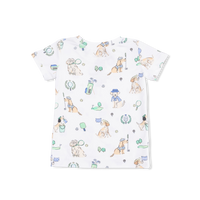 Country Club Dogs Neutral - Short Sleeve Loungewear Set