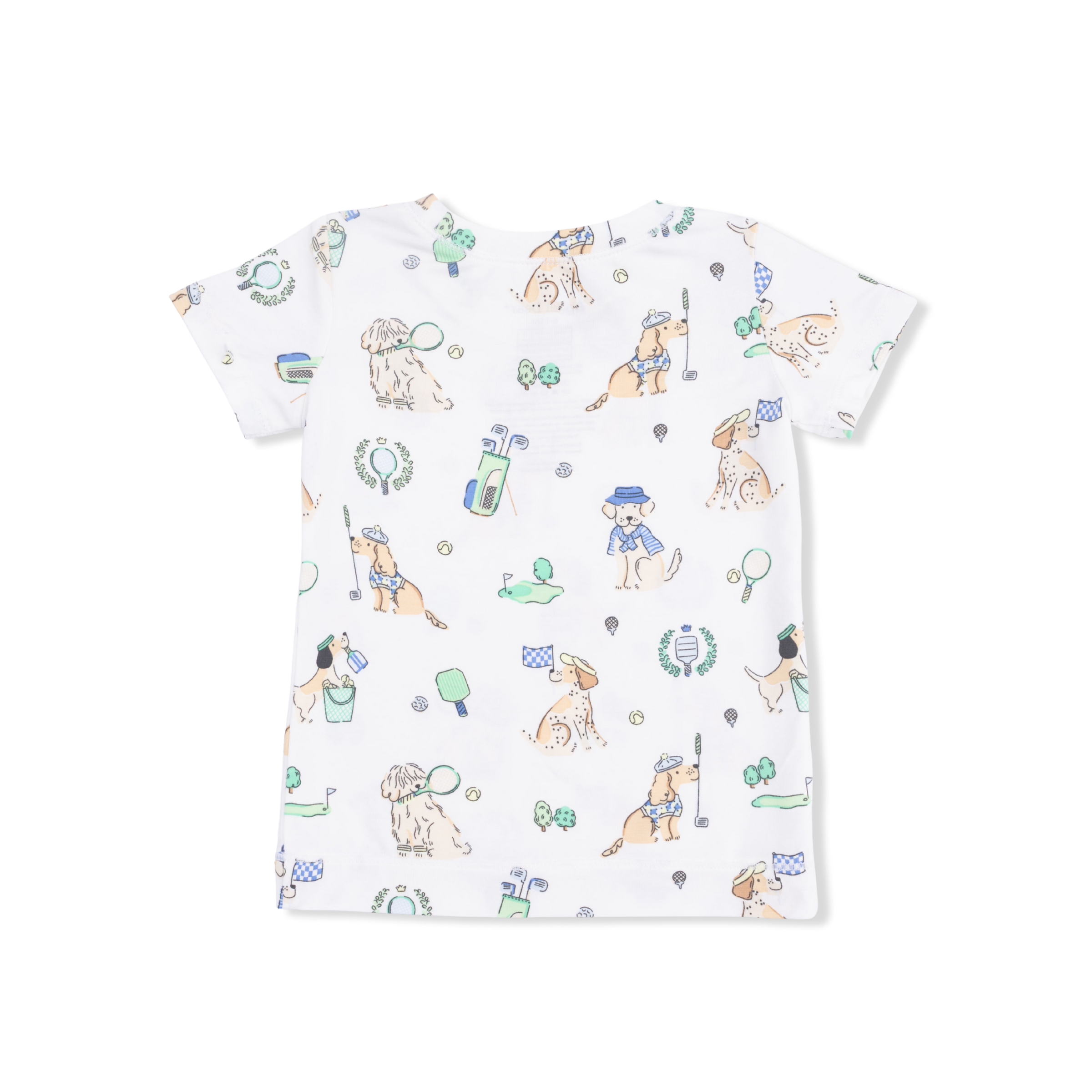 Country Club Dogs Neutral - Short Sleeve Loungewear Set