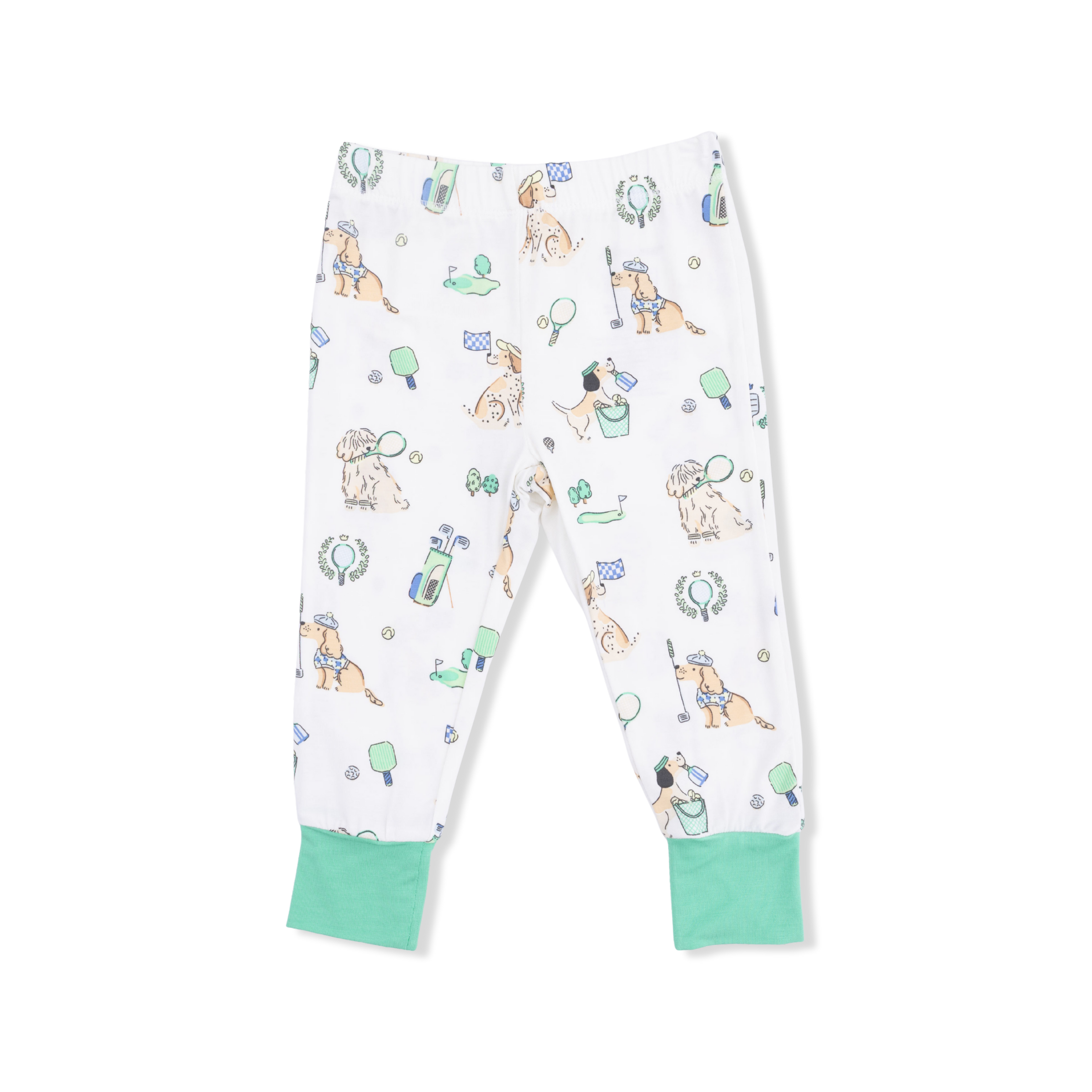 Country Club Dogs Neutral - Short Sleeve Loungewear Set