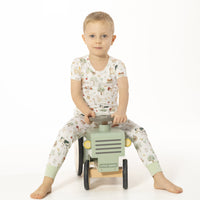 Cute Farm Animals Uni - Short Sleeve Loungewear Set