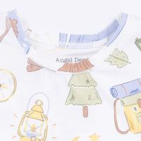Camping Blue - Short Sleeve Loungewear Set