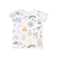 Camping Blue - Short Sleeve Loungewear Set
