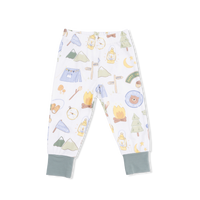 Camping Blue - Short Sleeve Loungewear Set