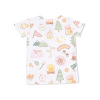 Camping Pink - Short Sleeve Loungewear Set