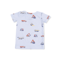 Construction Vehicles - Short Sleeve Loungewear Set