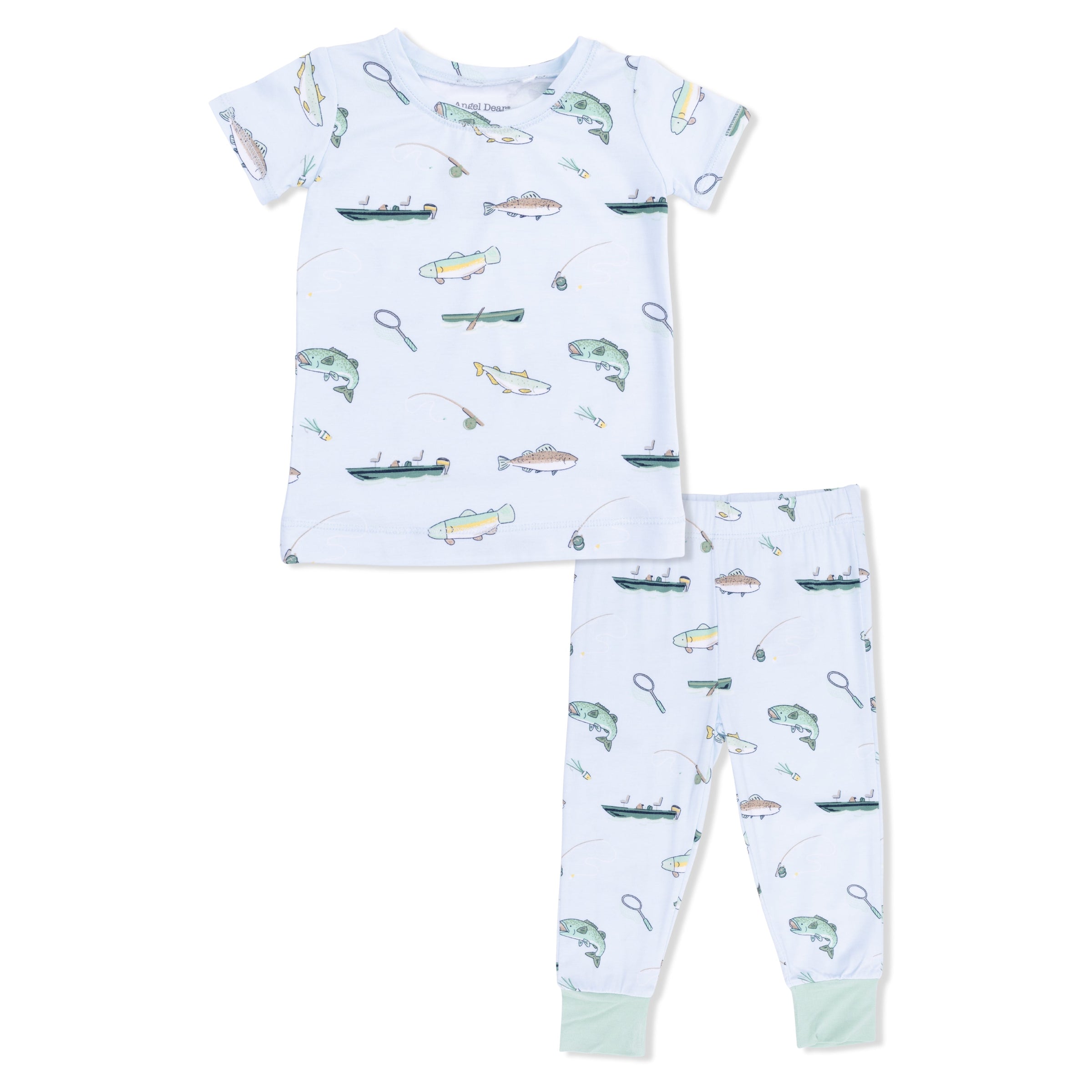 Fishing - Short Sleeve Loungewear Set