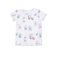 Golfing Teddy Bears - Short Sleeve Loungewear Set