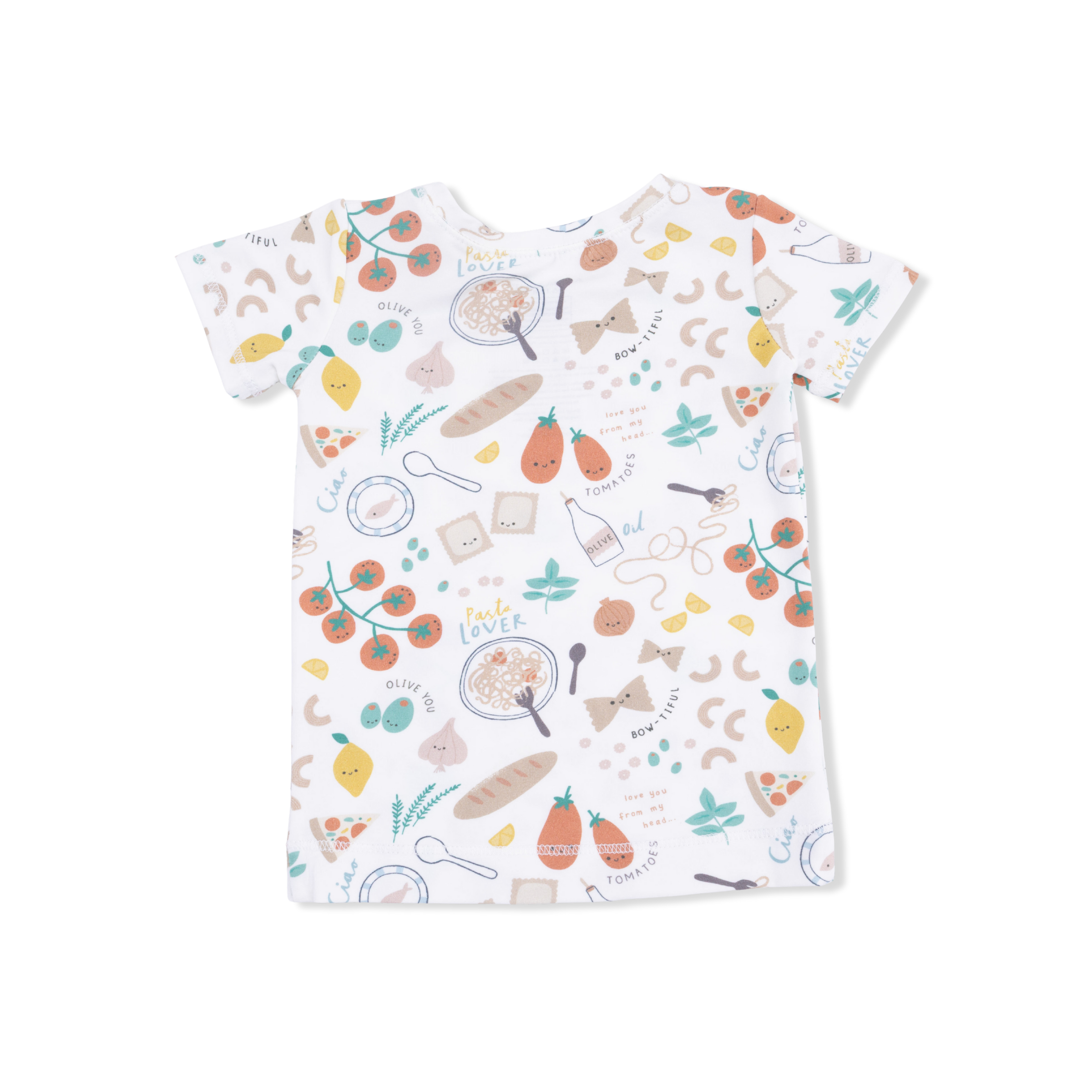 Pasta Lovers - Short Sleeve Loungewear Set