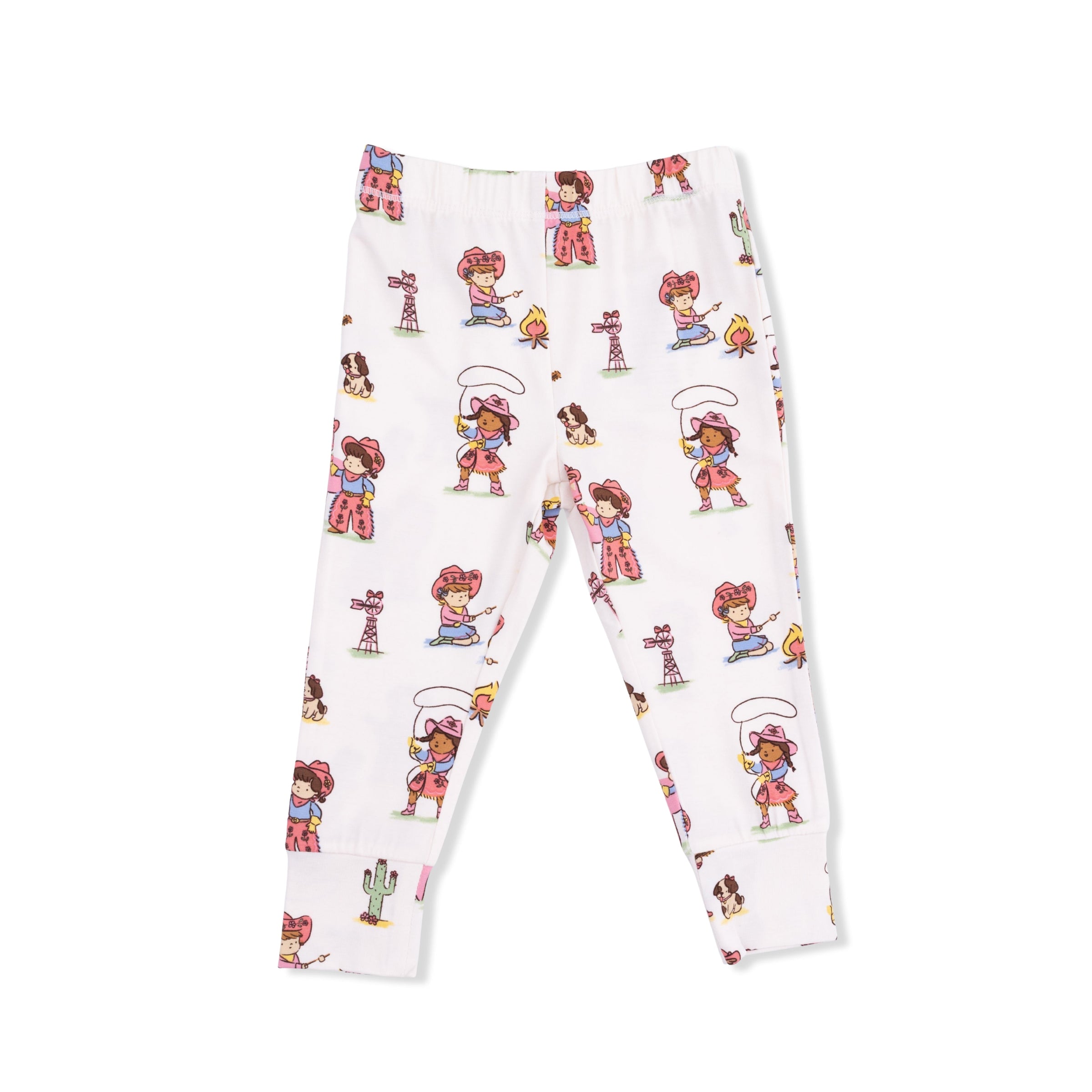 Vintage Cowgirls - Short Sleeve Loungewear Set