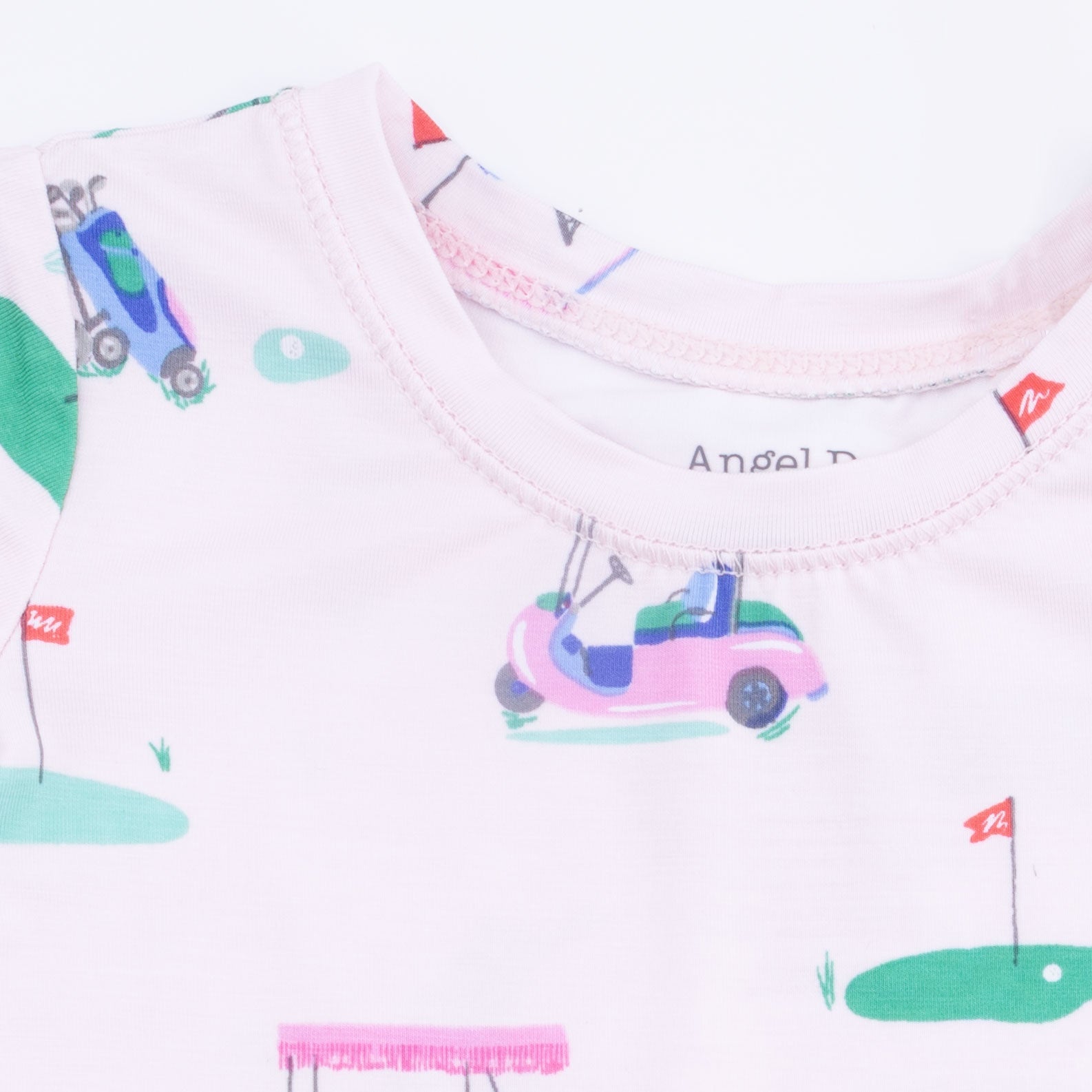 Vintage Golf Carts Pink - Short Sleeve Loungewear Set