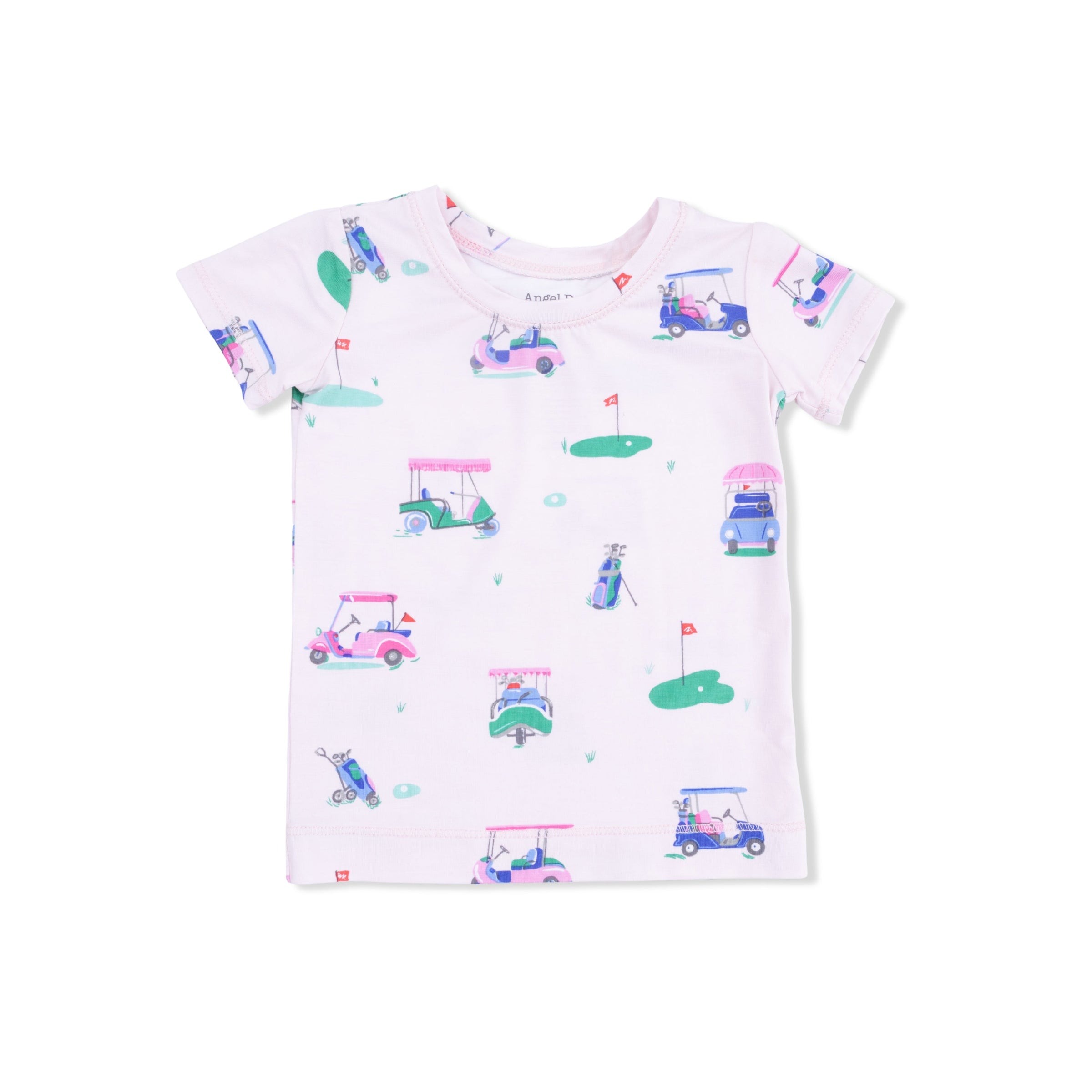 Vintage Golf Carts Pink - Short Sleeve Loungewear Set