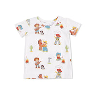 Vintage Cowboys - Short Sleeve Loungewear Set