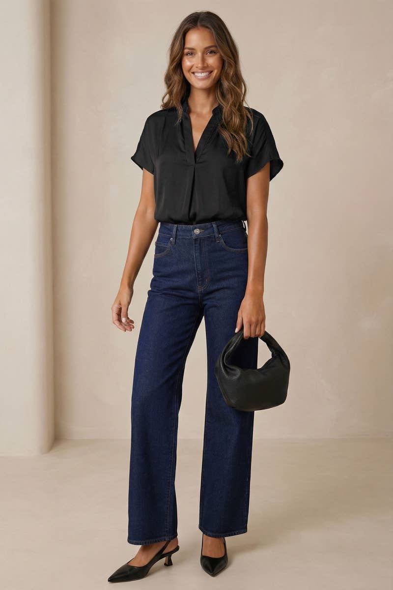 Drop Shoulder Regular Blouse - SS
