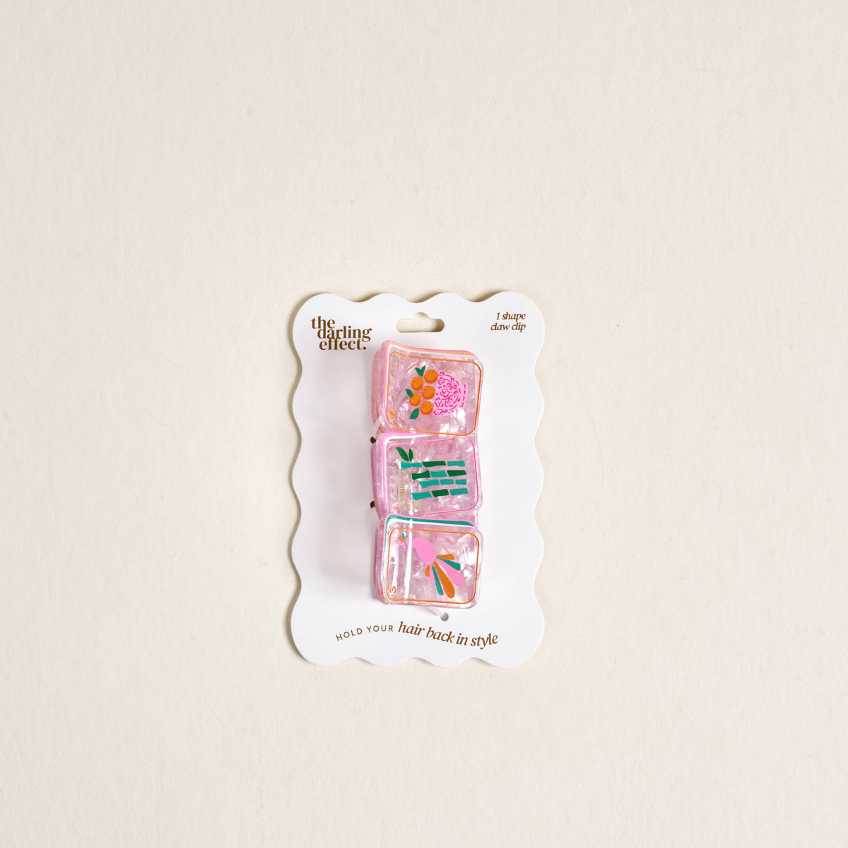 Shape Up Claw Clip–Mahjong Tiles