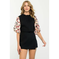 Athea - Mixed Media Top