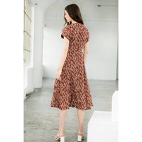 Hazel-Short Sleeve Button Down Dress