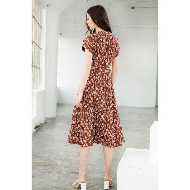 Hazel-Short Sleeve Button Down Dress