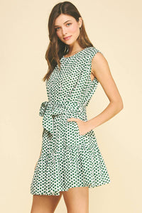 ARIEL - POLKA DOT TIERED MINI DRESS