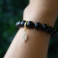 Cactus Charm, CZ, Charm Bar. Bag Charm