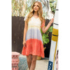 Stella -Tie Dye Tiered Flutter Dress