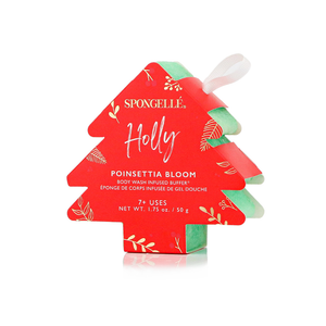 Classic Holiday Tree Shaped Spongelle Body Buffer