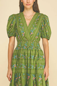 EMMA - FLORAL TIERED MAXI DRESS