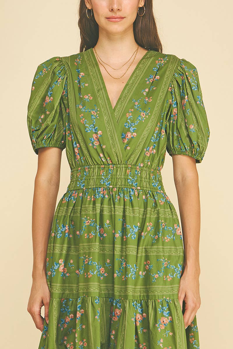 EMMA - FLORAL TIERED MAXI DRESS