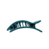 Teal With It | Large | Flat Rectangle Hair Clip