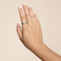 Tessa Turquoise Crystal Eternity Band