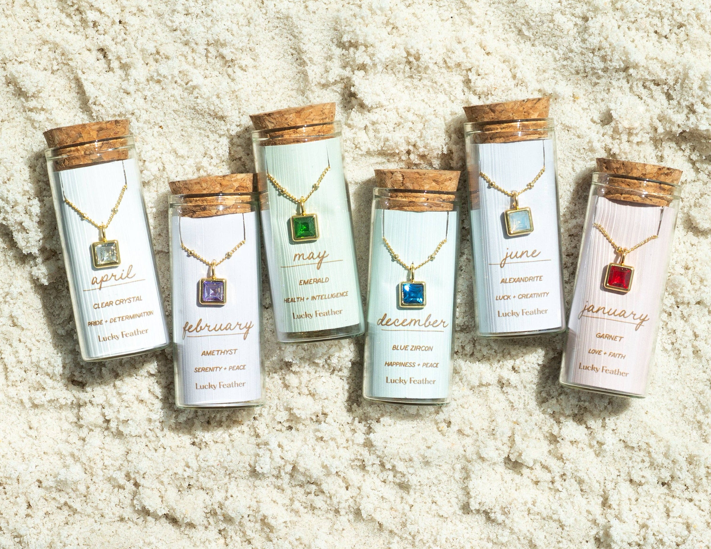 Birthstone Bottle Necklace