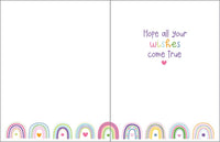 Birthday Greeting Card - Rainbows
