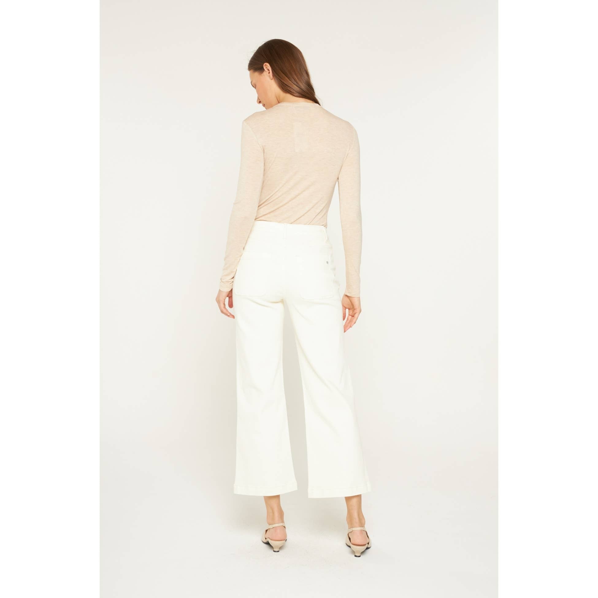 HIGH RISE CROPPED WIDE LEG WITH PATCH PKT
