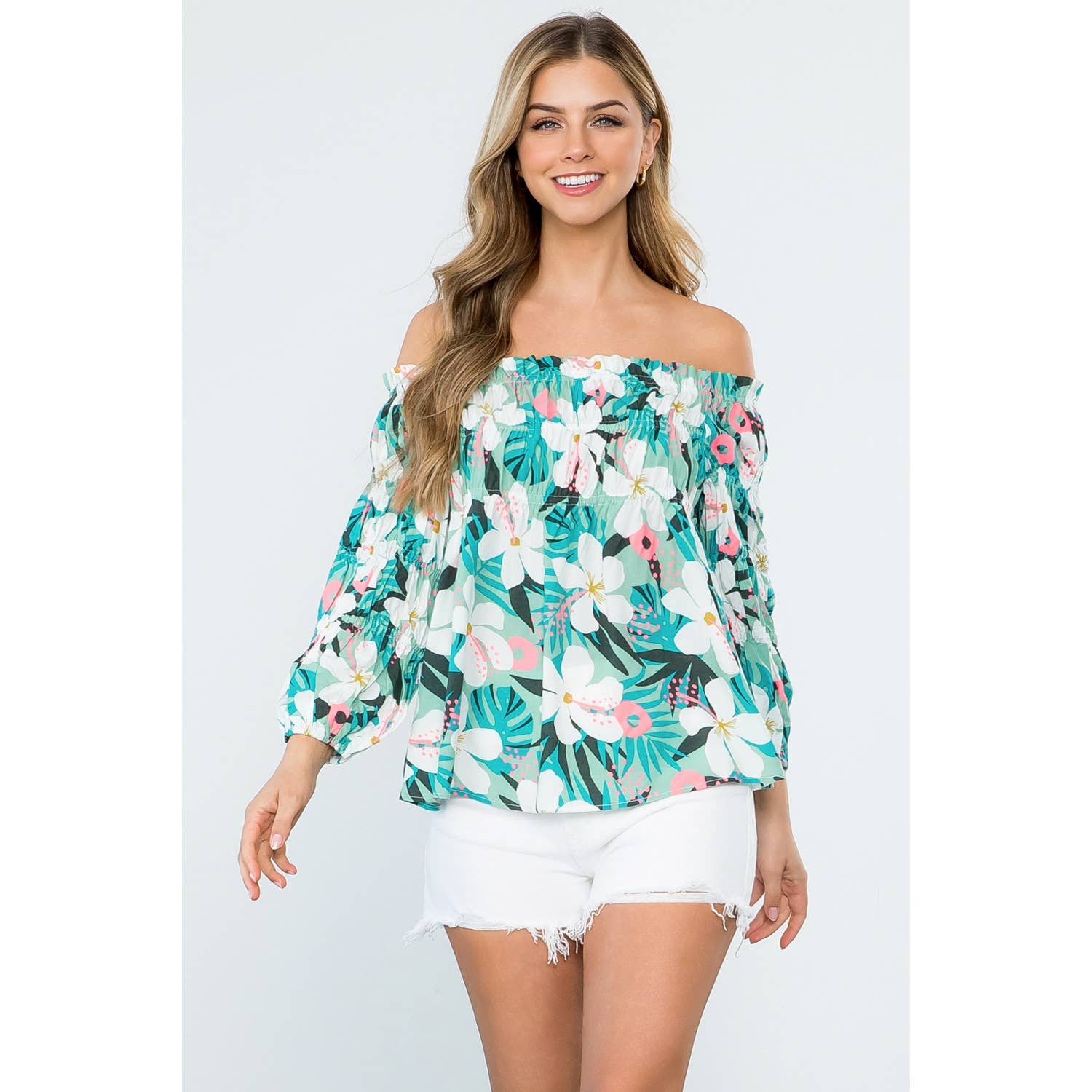 Naomi - Flower Print Multi Purpose Top
