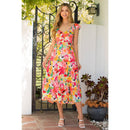 Cecilia- Floral Ruffle Tiered Maxi Dress