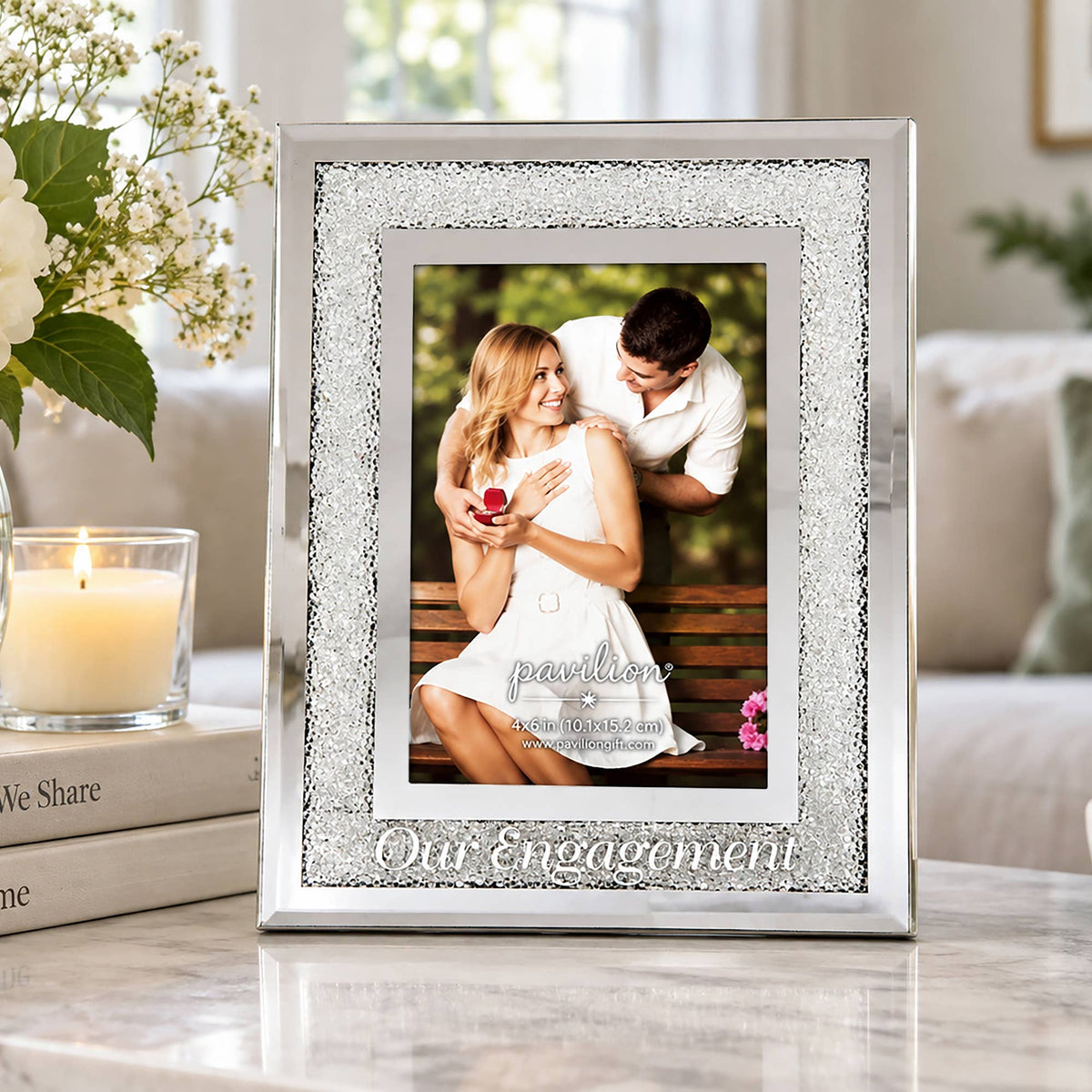 Our Engagement - 7" x 9" Frame (Holds 4" x 6" Photo)