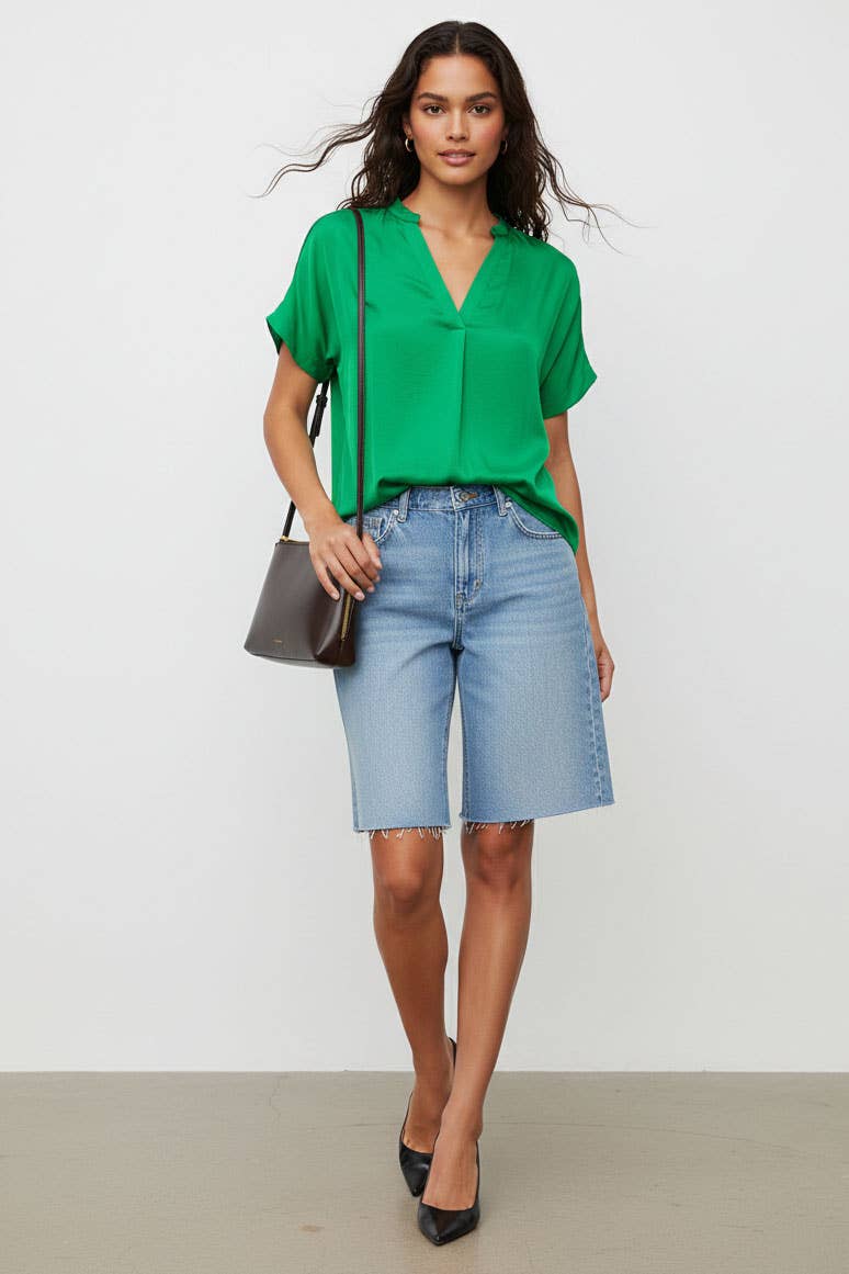 Drop Shoulder Regular Blouse - SS