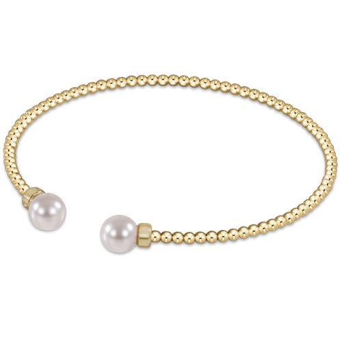 Pearl Classic Gold 2mm Bead Cuff