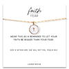 Faith Over Fear Necklace-White Cross