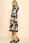 Annalyn - Floral Print Midi Dress