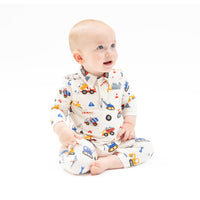 Crayon Construction - Polo Romper